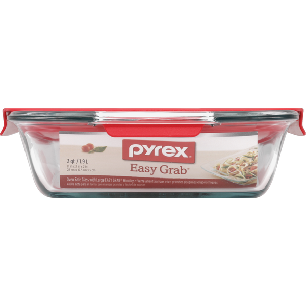 Pyrex Baking Dish, Glass, Qt Same-Day Delivery or Pickup Shop