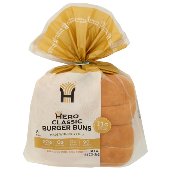 Hero Bread Classic Burger Buns 8 Pack