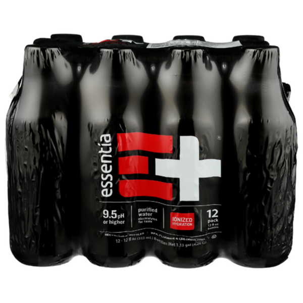 Essentia Ionized Hydration Purified Water 12 Pack of 12 Foz