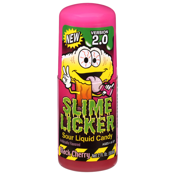 Slime Licker Ages 4 & Up Version 2.0 Black Cherry Sour Liquid Candy