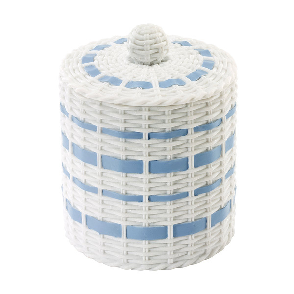 IZOD Resin Jar, 4.25 x 4.5 x 4.25 in - Blue & Navy