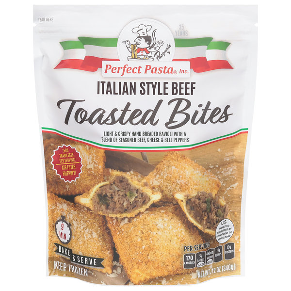 【BITE ME】comfy ravioli Perfect Pasta Inc. Toasted Beef Ravioli Bites Same-Day Delivery or