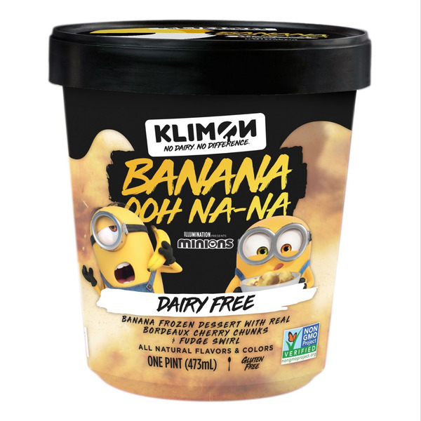 Klimon Frozen Dessert, Dairy Free, Banana Ooh Na Na