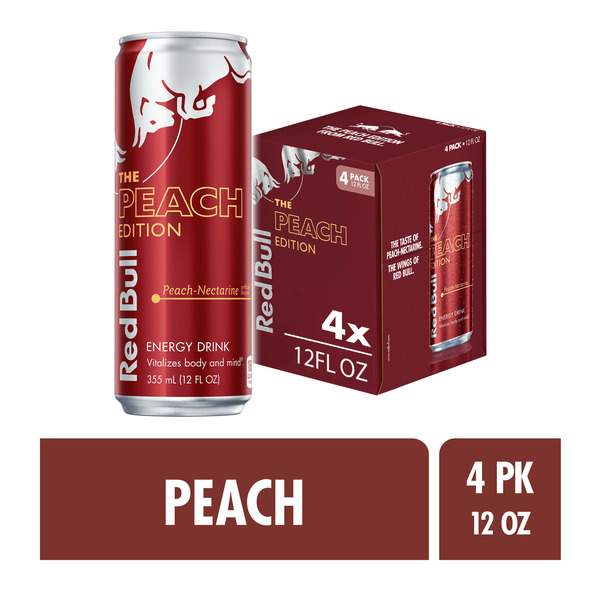 Red Bull Peach Edition Energy Drink Same-Day Delivery or Pickup