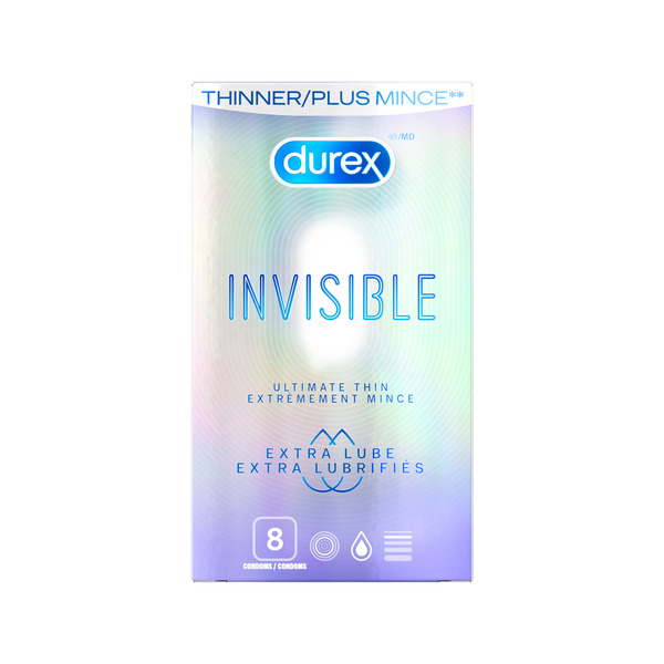 Durex Invisible Thin Extra Smooth Lubricated Quality Condoms Same-Day  Delivery | Rexall
