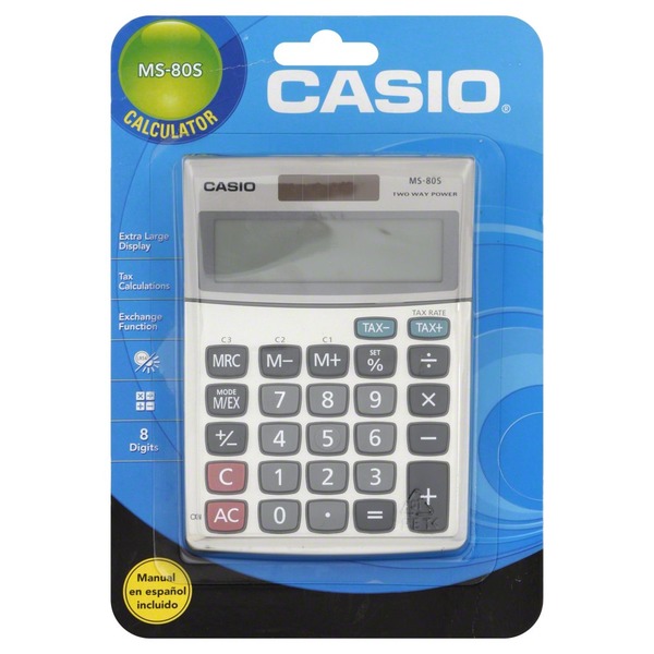 Casio Calculator, MS-80S Same-Day Delivery or Pickup | Homeland