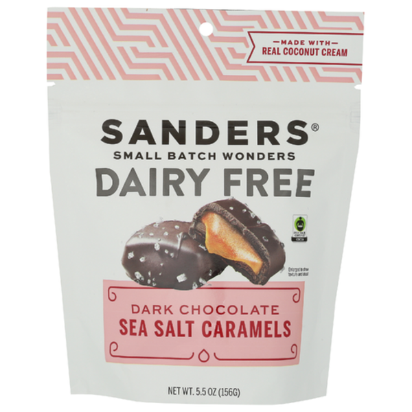 Sanders Fine Chocolates Dairy Free Dark Chocolate Sea Salt Caramels