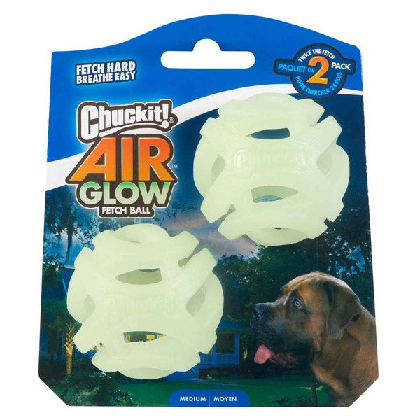 Chuckit! Max Glow Air Fetch Dog Ball, Medium