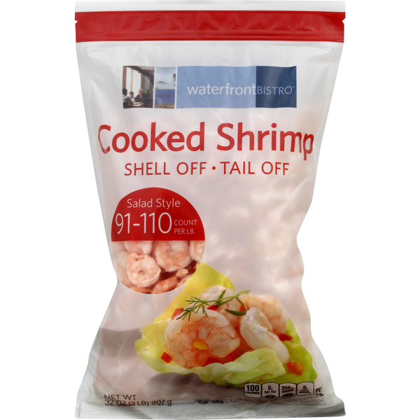 Waterfront Bistro Shrimp, Cooked, Shell Off, Tail Off, Salad Style