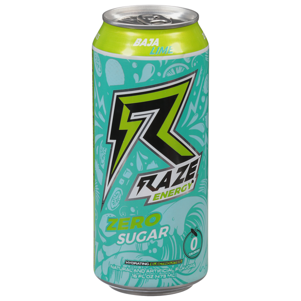 Raze Energy Energy Drink, Zero Sugar, Baja Lime Same-Day Delivery or Pickup  | Harps Food Store