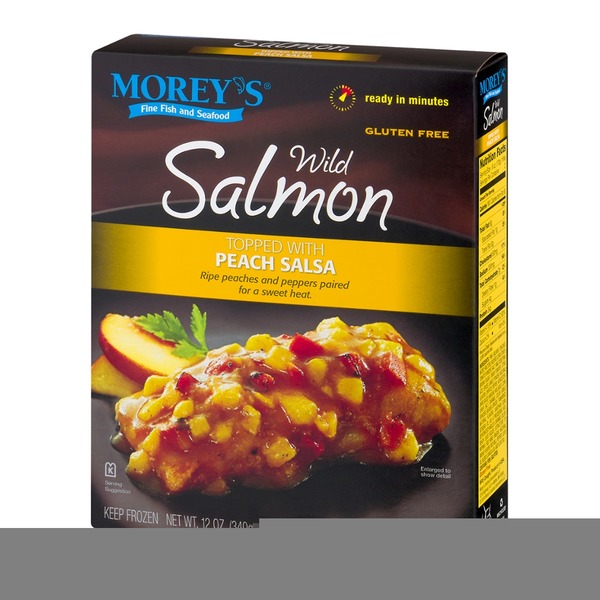 Morey's Wild Salmon Topped With Peach Salsa 2 CT (12 oz) Instacart