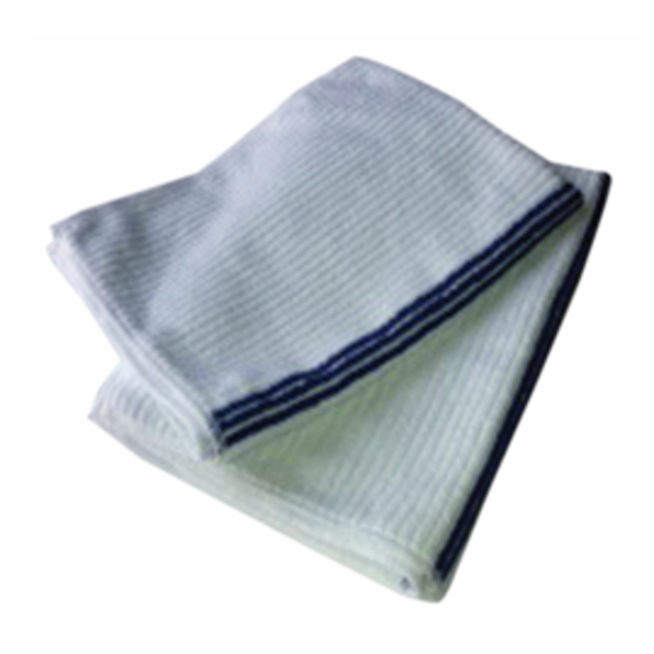 ACA - White Ribbed Bar Knuckle Buster Towels - 12 pack