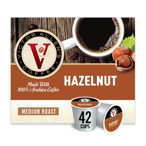 Victor Allen's Coffee Hazelnut Flavored, Medium Roast, Single