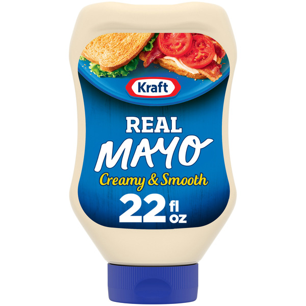 Kraft Real Mayo Creamy & Smooth Mayonnaise, Squeeze Bottle Same