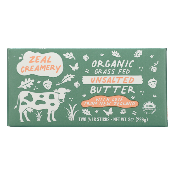 Zeal Creamery New Zealand Organic Grass Fed Pasture-Raised