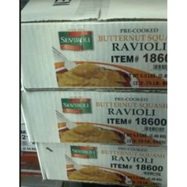 Frozen Seviroli - Butternut Squash Ravioli - 5.5 lb Bag