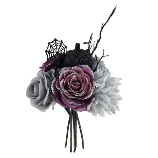 Ashland Gray Rose & Dahlia Mixed Bouquet