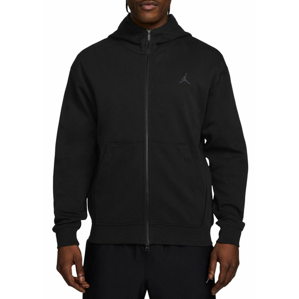 Nike Men's Dri-FIT Sport Hoop Fleece Full-Zip Hoodie, Small - Black