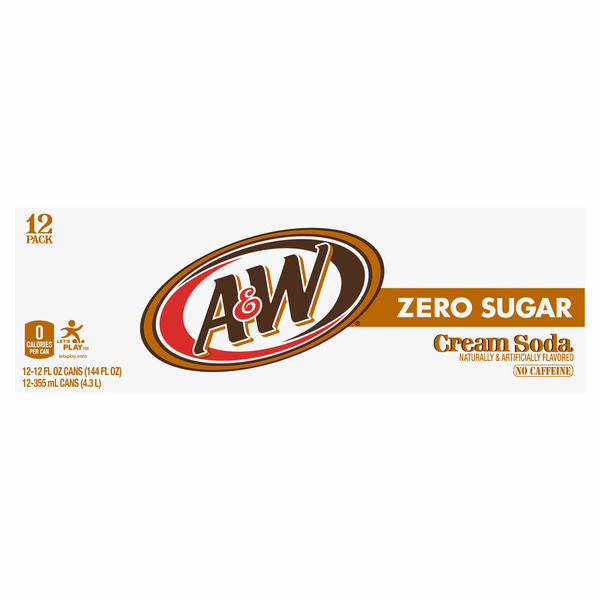 A&W Cream Soda Zero Sugar