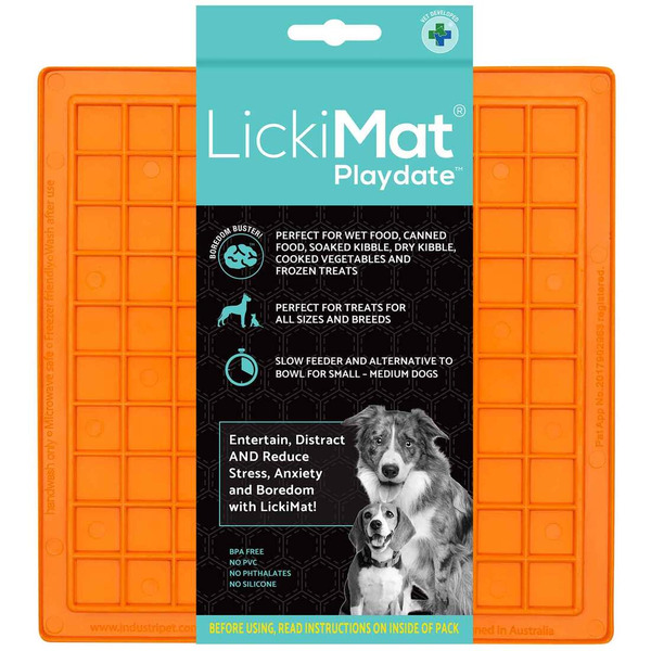Licki Mat Classic Playdate Slow Feeder - Orange