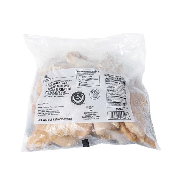 Frozen Boneless, Skinless Chicken Breasts - 24/6 oz