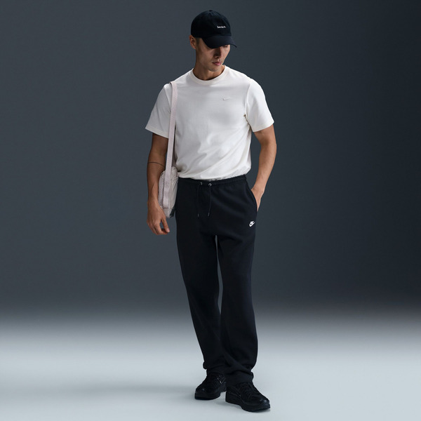 Nike Men's Club Open-Hem Fleece Pants, XL - Black