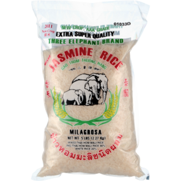Three Elephant Brand Mixed Jasmine Rice (80 oz) from Giant Food Instacart