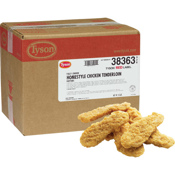 Frozen Tyson #38374-0928 - Uncooked Chicken Tender Fritters, 2 oz each - 10 lbs