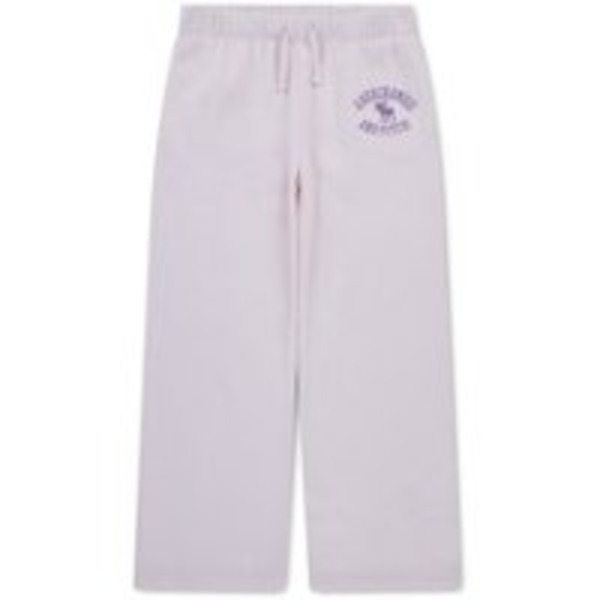 Abercrombie & Fitch Girls' Logo Baggy Fleece Pants, Youth 11/12 - Light Pink 01