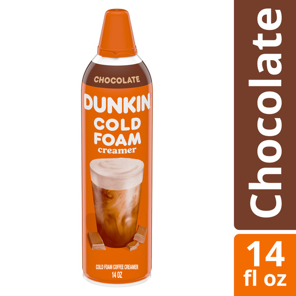 Dunkin' Chocolate Cold Foam Coffee Creamer, Cold Foam Creamer Made