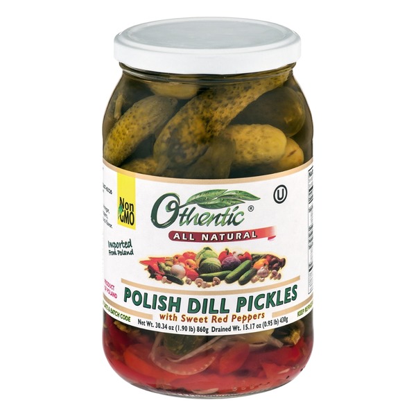 Othentic Polish Dill Pickles With Sweet Red Peppers (15.17 oz) from HE