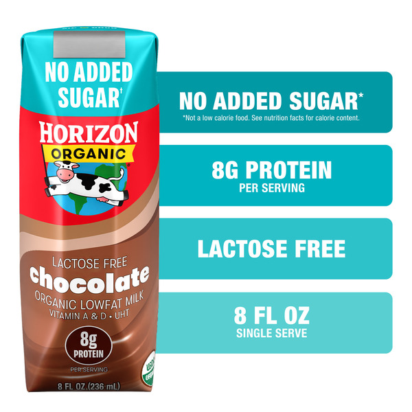 Horizon Organic Shelf Stable Lactose Free No Added Sugar 1% Lowfat