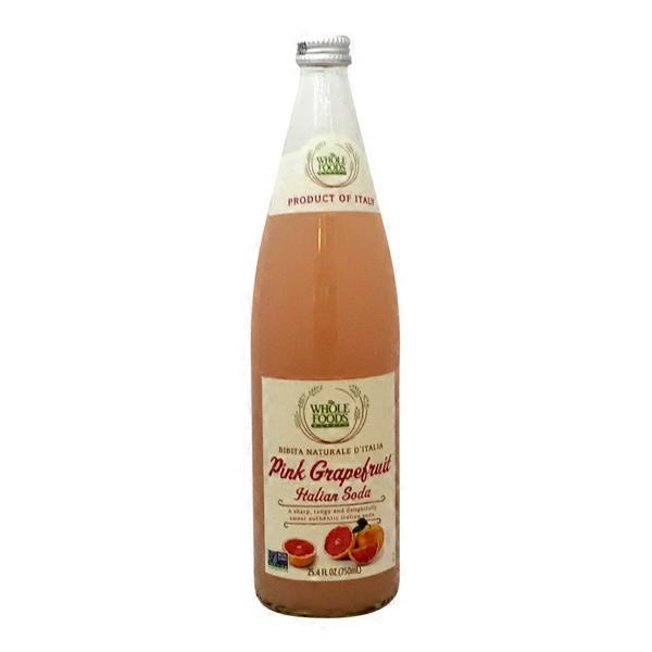 Whole Foods Market Organic Pink Grapefruit Italian Soda (25.4 fl oz) Instacart