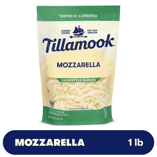 Tillamook Farmstyle Mozzarella Shredded Cheese, 16oz