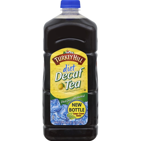 Turkey Hill Tea, Decaf, Diet, Lemon Flavored (64 oz) Instacart
