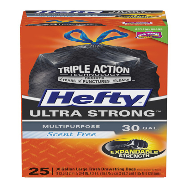 Hefty Multipurpose Large Trash Drawstring Bags