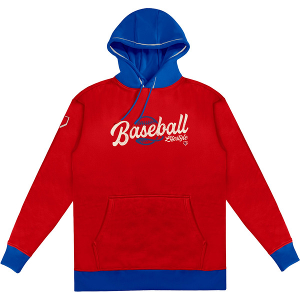 Baseball Lifestyle 101 Classic Hoodie, S - Red