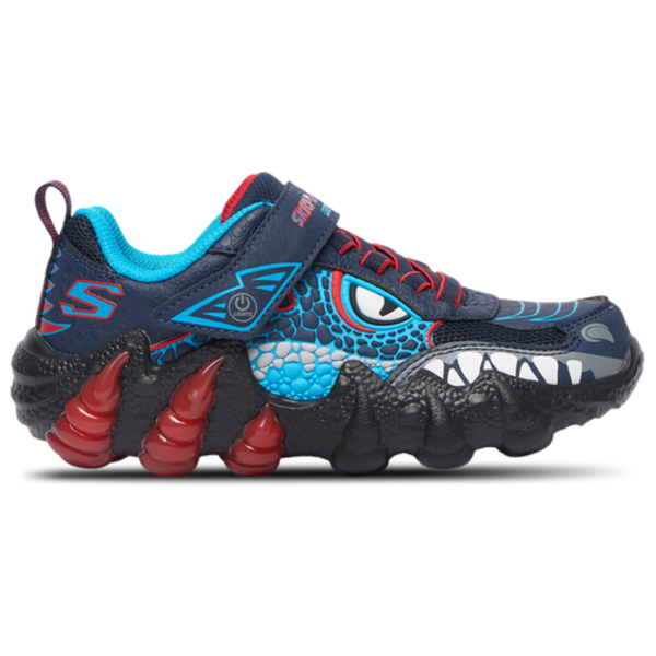 Skechers Boys' Skech-O-Saurus Lights 2.0, Size 1.0 - Navy/Red