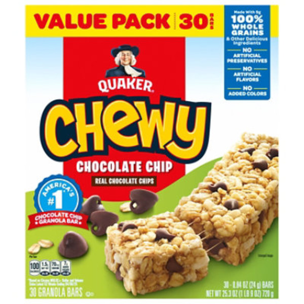 Quaker Chewy Chocolate Chip Granola Bars