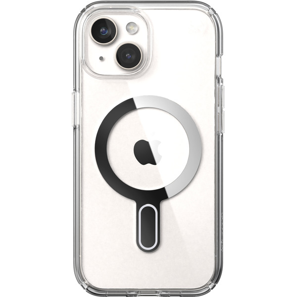 Speck Clear Presidio Perfect-Clear ClickLock Case With MagSafe for Apple iPhone 15, 14 & 13 - Chrome