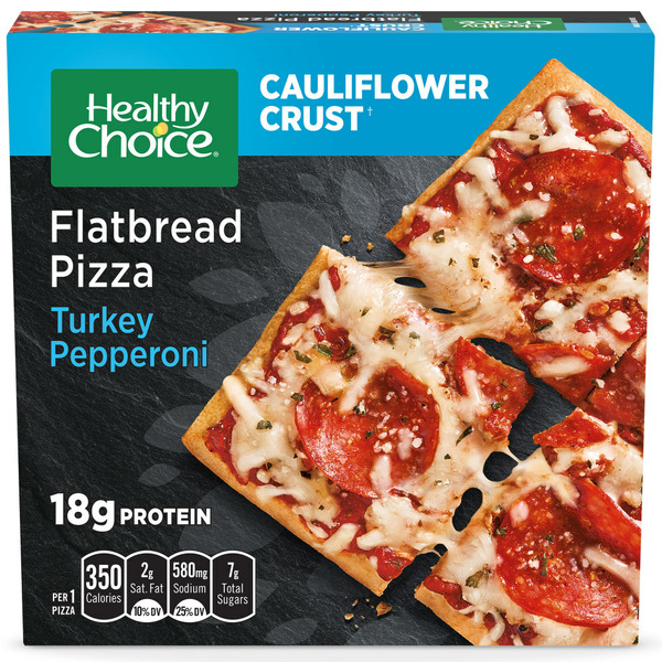 Healthy Choice Turkey Pepperoni Cauliflower Crust Frozen Flatbread