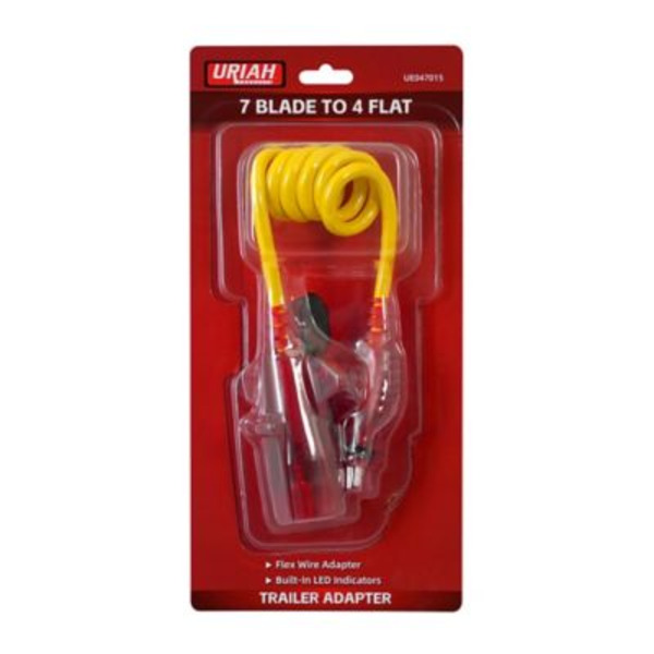 Uriah Products 7-Blade RV to 4-Flat Flex Wire Adapter with Illumination