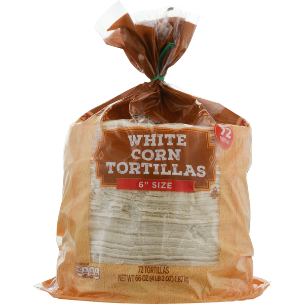 First Street Tortillas, White Corn, 6 Inch Size