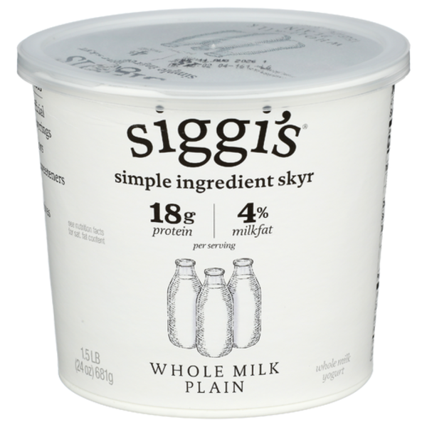 Siggi's Whole Milk Plain Skyr Yogurt