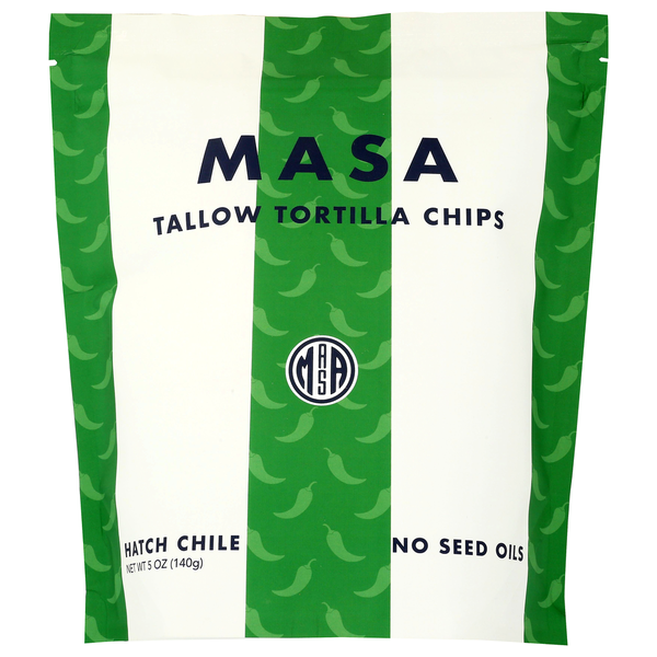 Masa Chips Hatch Chile Tallow Tortilla Chips Same-Day Delivery or