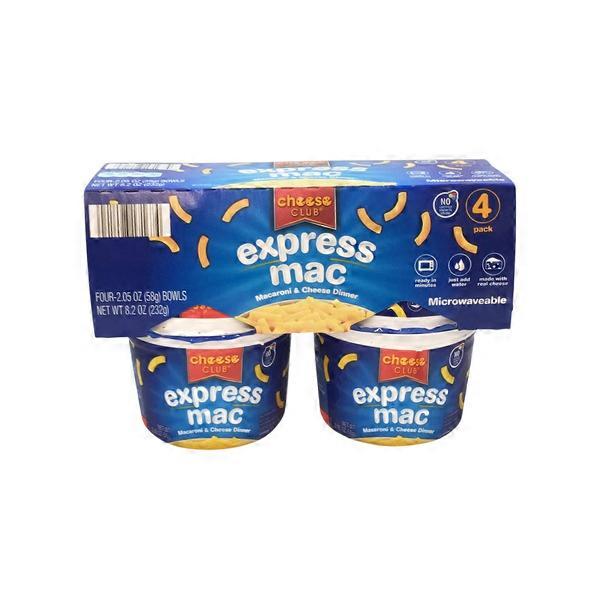 Cheese Club Express Mac Cups 4pk 2 05 Oz Instacart