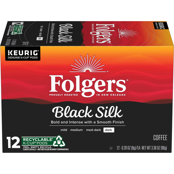 Folgers Black Silk Dark Roast Coffee K-Cups Same-Day Delivery | Family  Dollar