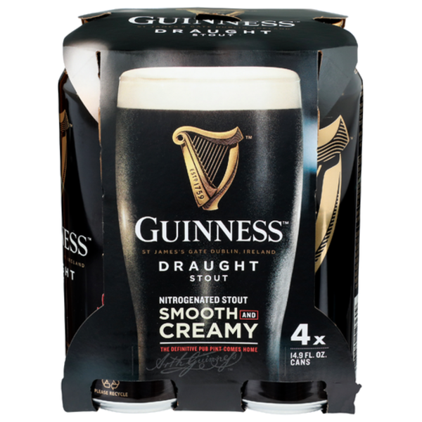 Guinness Draught 4 Pack Cans