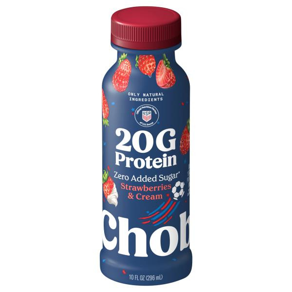 Chobani Zero Added Sugar Greek Yogurt Strawberries & Cream Protein
