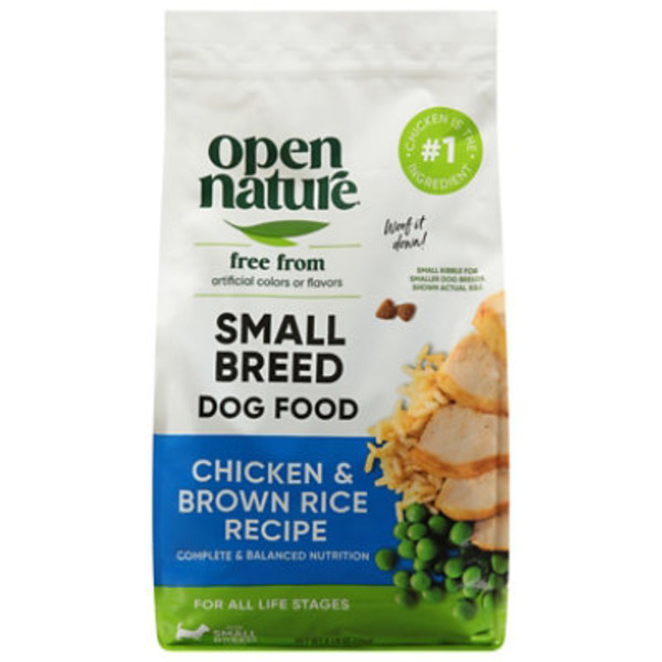 Open Nature Chicken Brown Rice Small Breed Dog Food Bag 6 Pound - 6 LB